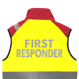 Softshellweste FIRST RESPONDER NEONGELB/ROT